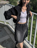 Kino Washing Denim Mini Skirt