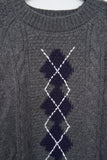 (W) Bebe Argyle Knit