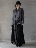Resin Bohemian Unbalanced Tiered Skirt