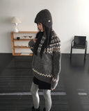 Papping Nordic Loose Fit Round Knit