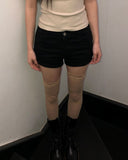 Erel High-Waisted Button Shorts