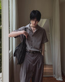 Moment Roll-up Draping Half Shirt