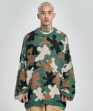Teddy Bear Camouflage Knit Sweater