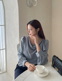 Rockle draped scarf blouse