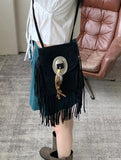 Keaton Bohemian Surgical Suede Cross Bag