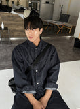Twin cut denim jacket