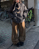 [1+1][Plan/Two Way] Poa Winter Brushed Corduroy Side Pin Tuck Training Pants