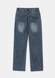 PINCH WIND SEMI WIDE DENIM PANTS