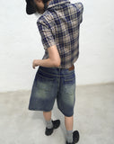 Wickle Amekazi Vintage Checkered Short-Sleeved Shirt