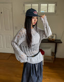 Happy Mix Net Slit Knit