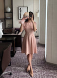 Louin Tweed Belted Mini One Piece