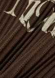 ORIGINE LETTERING HALF KNIT