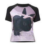 Bunny Waffle Raglan T-Shirt