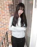 Duric Button Henley Neck Tencel Long Sleeve T-shirt