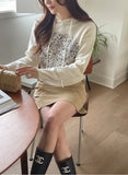 Teens Stitch A-Line Mini Skirt