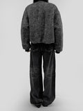 Sharp mohair Blouson