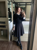 Yonid V-neck plain knit