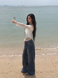 Lina See-through Feminine Fit Button Cardigan
