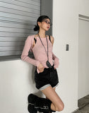 Connie unbalanced halter-neck bolero Set