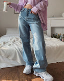 Babe Straight Washing Denim