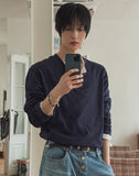 Deck Stitch Henley Neck Long Sleeve Tee
