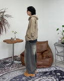Panel Herringbone Hooded Jumper