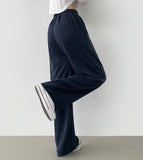 Color Basic Long Wide Banding Training Pants