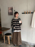 Sakki pin tuck wide cotton pants