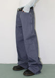 VINTAGE DYEING ZIPPER PANTS