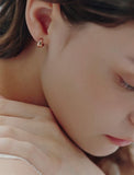 H Edition Silver Rainy One-Touch Earrings