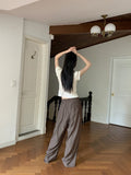 Elo Summer Fabric Banding Long Wide Pants