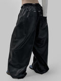 Nunt Band Coated Leather Pants