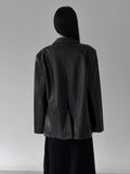 Tuile washed leather jacket