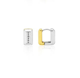 Volume Square (C) One-Touch Earrings