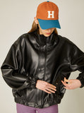 Fox Leather Betty Neck Jacket