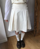 Jea Bean Button Jacket Midi Skirt Set Skirt