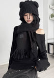 [EEUN BASIC] Heavy Rib Fringe Muffler