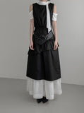 Romeli Frill Cotton Long One Piece