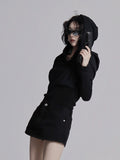 Shark shirring hood