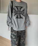 Coast Waffle Cross Lettering Long Sleeve