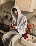 Cray Cropped Two-Way Hoodie Zip-Up