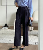 Kebeul Pintuck Wide Slacks
