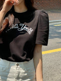 Vienna Lettering Puff Short Sleeve T-Shirt