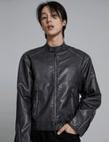 Vintage washing biker jacket