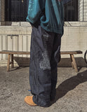 Qoo Back Painting Denim Pants