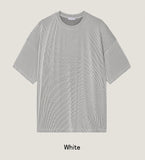 Pleated overfit short sleeve tee