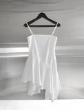 Leri Unbalanced Chiffon Flare One Piece