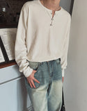 Rocky Hook Henley Neck Long Sleeve T-Shirt