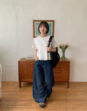 Kegob Summer Denim Wide Pants