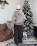 Rat Fur Hooded Bomber Jacket